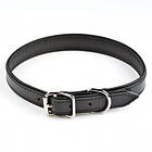 Feel Leather Lather Vadderat Läderhalsband Svart (1,8 x 55cm)