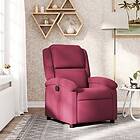 vidaXL Reclinerfåtölj vinröd sammet 371802