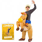 Cowboy Uppblåsbar Maskeraddräkt