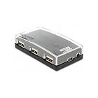 DeLock 4-portars USB 2,0-kabelnav USB Type-C™ till 3 x USB-A hona 1 x USB-C™ hane