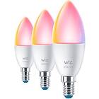 WiZ Wi-Fi lampe E14 Kron RGB 3-pack