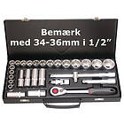 Bato Hylsnyckelsats 1/2" 6-kant 10-36mm 28-delar