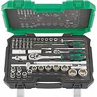 Fortis Hylsnyckelsats 1/4" 1/2" 55-Delar