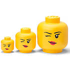 LEGO Storage Winking Girl 3-pack
