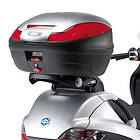 Givi Monolock Top Case Folding Rear Rack Piaggio Mp3 125/250/300/400&mp3 Touring 300/400&mp3 Business 300/500&mp3 Sport 300/500 Svart