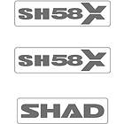 Shad Sh58x Stickers Silver