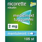 Nicorette Mentolmint 2 Mg Medicinskt Nikotintuggummi 105 St