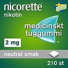 Nicorette Neutral Smak 2 Mg Medicinskt Nikotintuggummi 210 St