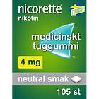 Nicorette Neutral Smak 4 Mg Medicinskt Nikotintuggummi 105 St