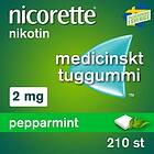 Nicorette Pepparmint 2 Mg Medicinskt Nikotintuggummi 210 St