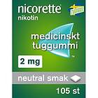 Nicorette Neutral Smak 2 Mg Medicinskt Nikotintuggummi 105 St