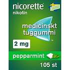 Nicorette Pepparmint 2 Mg Medicinskt Nikotintuggummi 105 St