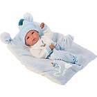 Llorens Baby Bimba doll on a blue pillow 35cm (63555)