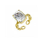 Bud to Rose Ring Aspen clear/gold