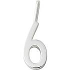 Design Letters Lucky Numbers 10 mm Silver No. 008 No. 006