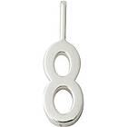 Design Letters Lucky Numbers 10 mm Silver No. 008 No. 008