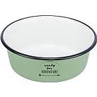 Trixie Bowl, enamel/stainless steel, 1,9l/ø 21 cm, green