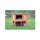 Trixie natura small animal hutch with outdoor run 116 × 97 × 63 cm brown