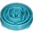 Outward Hound Fun Feeder Slo Bowl Hundmatskål långsam utfodring turkos stor/mellan
