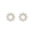 Snö Of Sweden Lurie Round Earring Gold/Clear