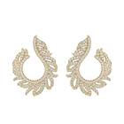 Snö Of Sweden North Loop Earrings Gold/Clear 31 mm
