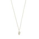 Snö Of Sweden North Pendant Necklace Gold/Clear 50 cm