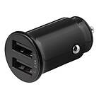 Deltaco USB-CAR124 2x USB-A 2,4A 12W Car Charger