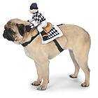 Zack & Zoey Show Jockey sadel hundkostym, medium