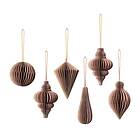 Broste Copenhagen Christmas mix julhänge 6-pack Indian tan