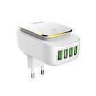 LDNIO Wall charger A4405 4USB LED lamp + Lightning Cable