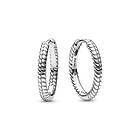 Pandora Earring hoops Moments Small Charm Earrings Sterling silver 292728C00