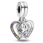 Pandora Moments Puzzle Piece Hearts Splittable Friendship Sterling silver berlock 792239C01