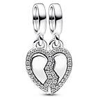 Pandora Moments Friends Splittable Heart Sterling silver berlock 792743C01