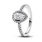 Pandora Timeless Sparkling Pear Halo Sterling silver ring 192835C01-58