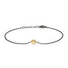 Blossom Copenhagen Four Leaf Clover Svartrodinerat Silver Armbånd 25101513-20