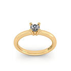 Henrik Ørsnes Design 14 Karat Guld Ring Med Diamant 0.10 Carat W/vvs ORSN007YG-0