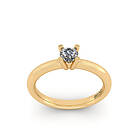 Henrik Ørsnes Design 14 Karat Guld Ring Med Diamant 0,10 Carat W/vvs ORSN007YG-0,10