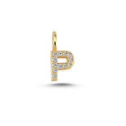 Carat Nuran Letter P 14 Karat Guld Pendant Med Diamanter 0,06 W/si V2201-P-0060