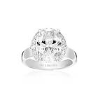 Sif Jakobs Ellisse Grande Sterling Silver Ring Med Zirconia SJ-R2342-CZ-55