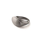 Pernille Corydon Oval Statement Rodinerat Silver Ring R-104-RUT