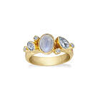 Rabinovich Blue Moon Förgyllt Silver Ring Med Månsten, Topas Och Zirconia 77120330