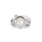 Rabinovich Winding White Sterling Silver Ring Med Sötvattenspärla Och Zirconia 79416301