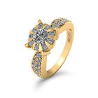 Henrik Ørsnes Design 14 Karat Guld Ring Med Diamanter 0,60 Carat Tw/si 50-00970-1250