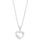 Nordahl Andersen Heart Rodinerat Silver Hänge Med Zirconia 245087