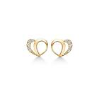 Støvring Design Hearts 14 Karat Guld Stiftörhängen Med Zirconia 70242849