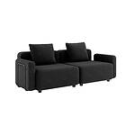 Cobana Lounge Sofa – 3 sits sofa inkl. kuddar Black