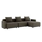 Cobana Lounge Sofa – 4 sits soffa inkl. kuddar Brown