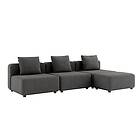 Cobana Lounge Sofa – 4 sits soffa inkl. kuddar Grey