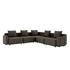 Cobana Lounge Sofa – Hjørnesofa inkl. kuddar Brown