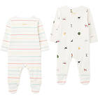 Tom Joule s Babygrow Jumpsuit 2-pack White/Cream